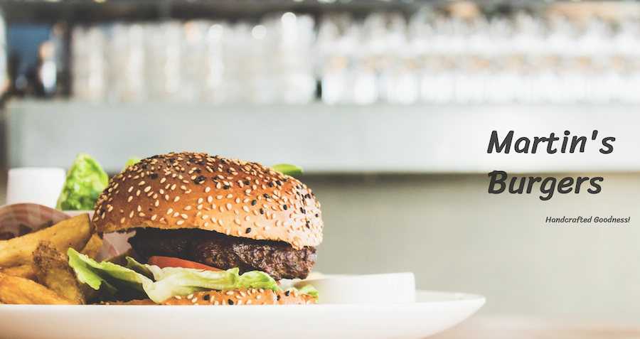image of my restaurant website